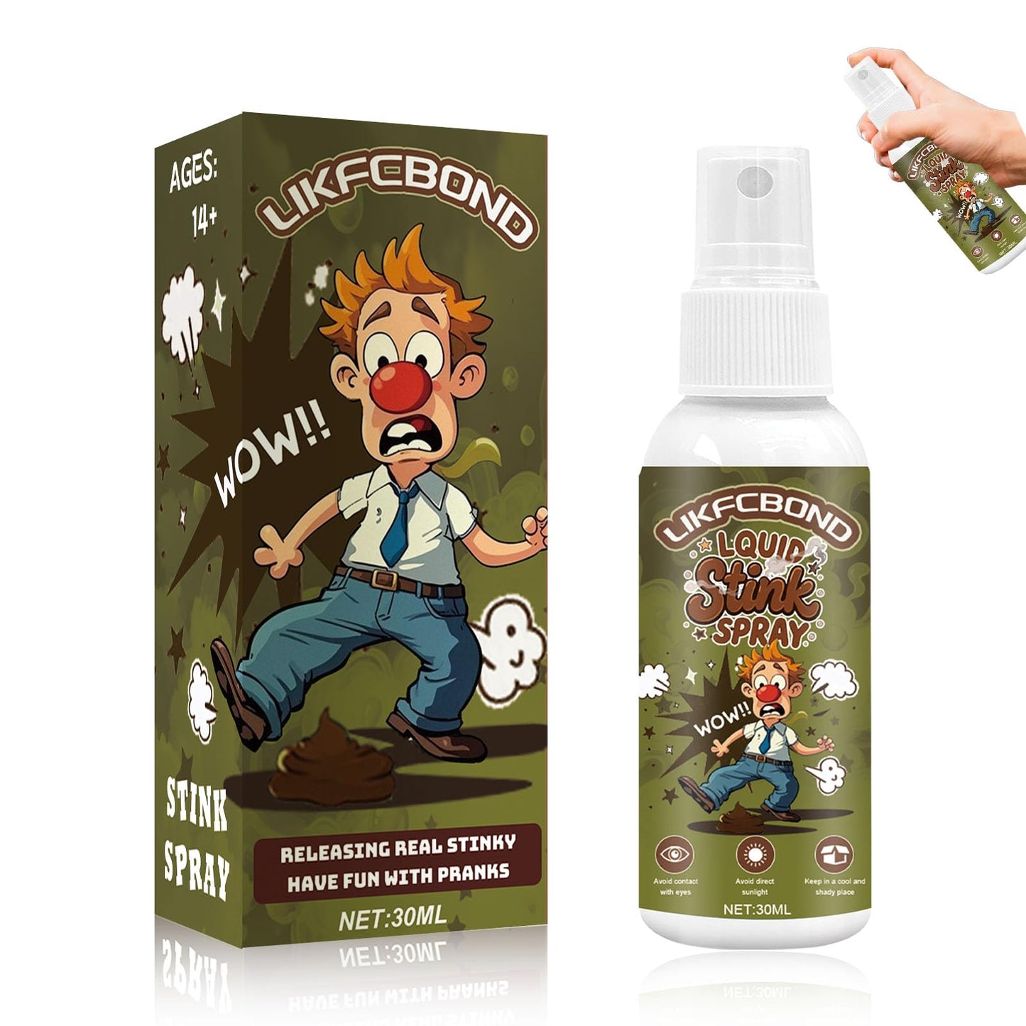 LIKFCBOND Stink Spray Extra Strong – Long-Lasting Prank Spray (30ml)