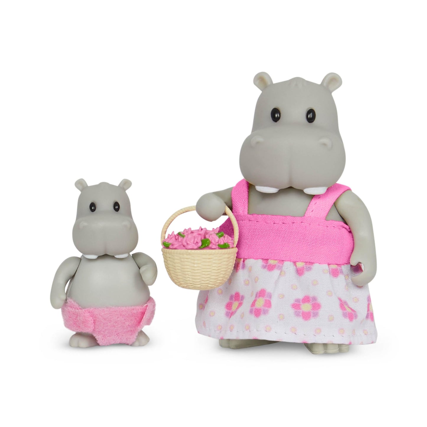 Li'l Woodzeez The Pitterpotemus Hippo Family Wedding Set 7 Posable Figures Pretend Play Ages 3+