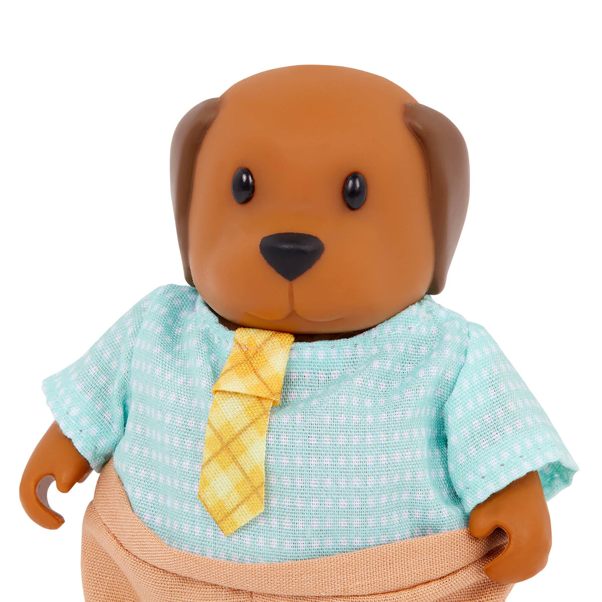 Li'l Woodzeez Chocolate Lab Family – 7-Piece Posable Dog Figurines