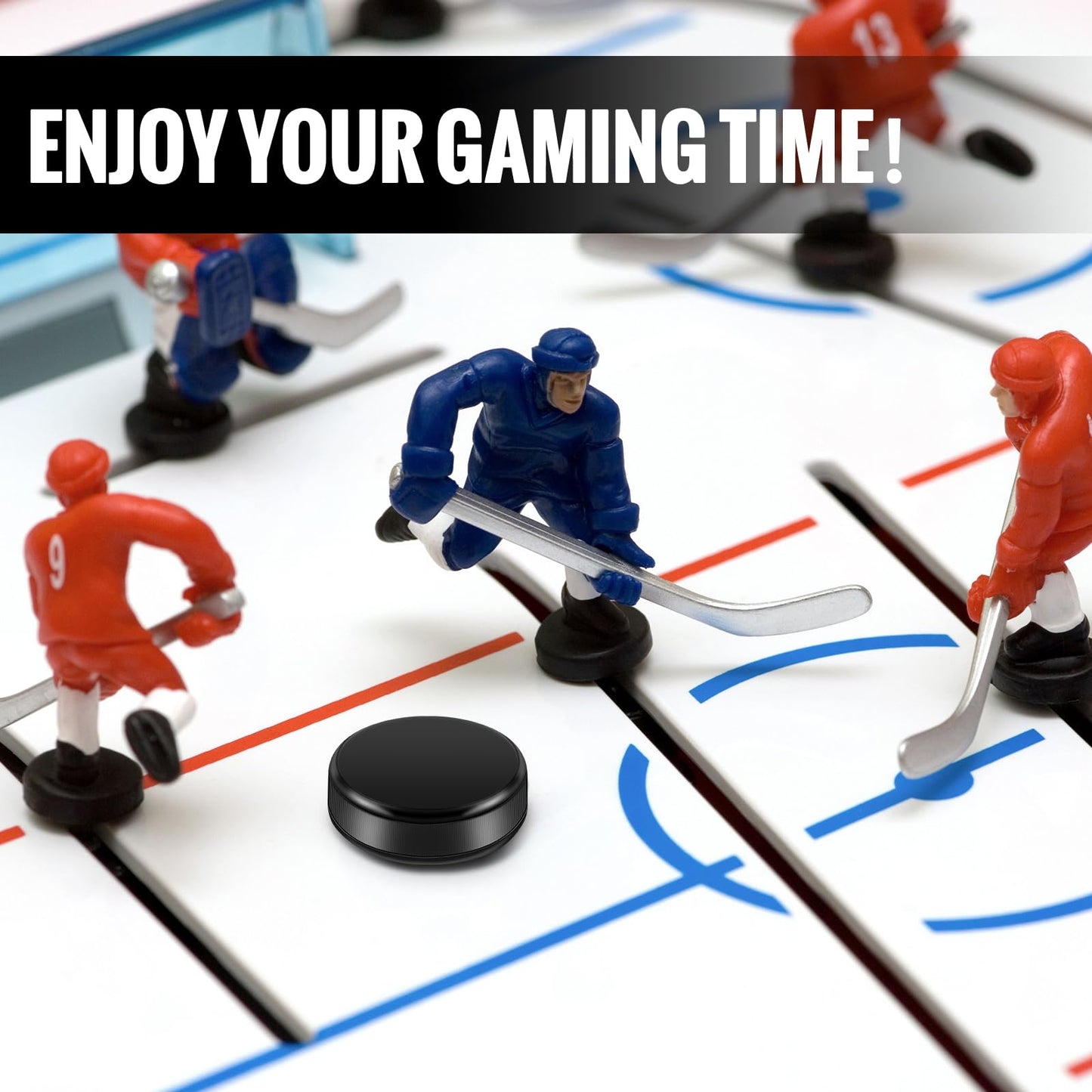 Liliful Mini Hockey Pucks 0.98 x 0.33 in – 10-Pack Tabletop Pucks