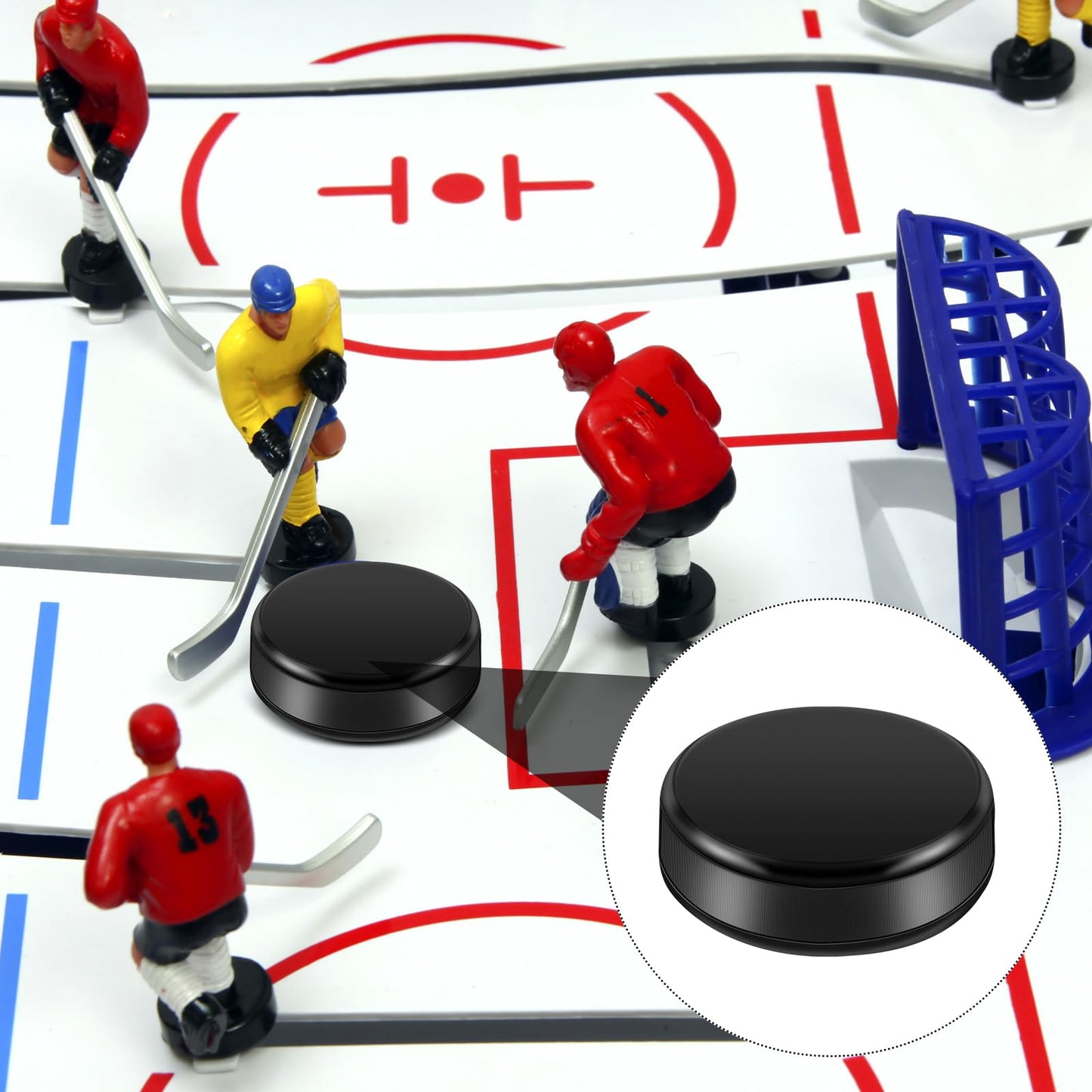 Liliful Mini Hockey Pucks 0.98 x 0.33 in – 10-Pack Tabletop Pucks