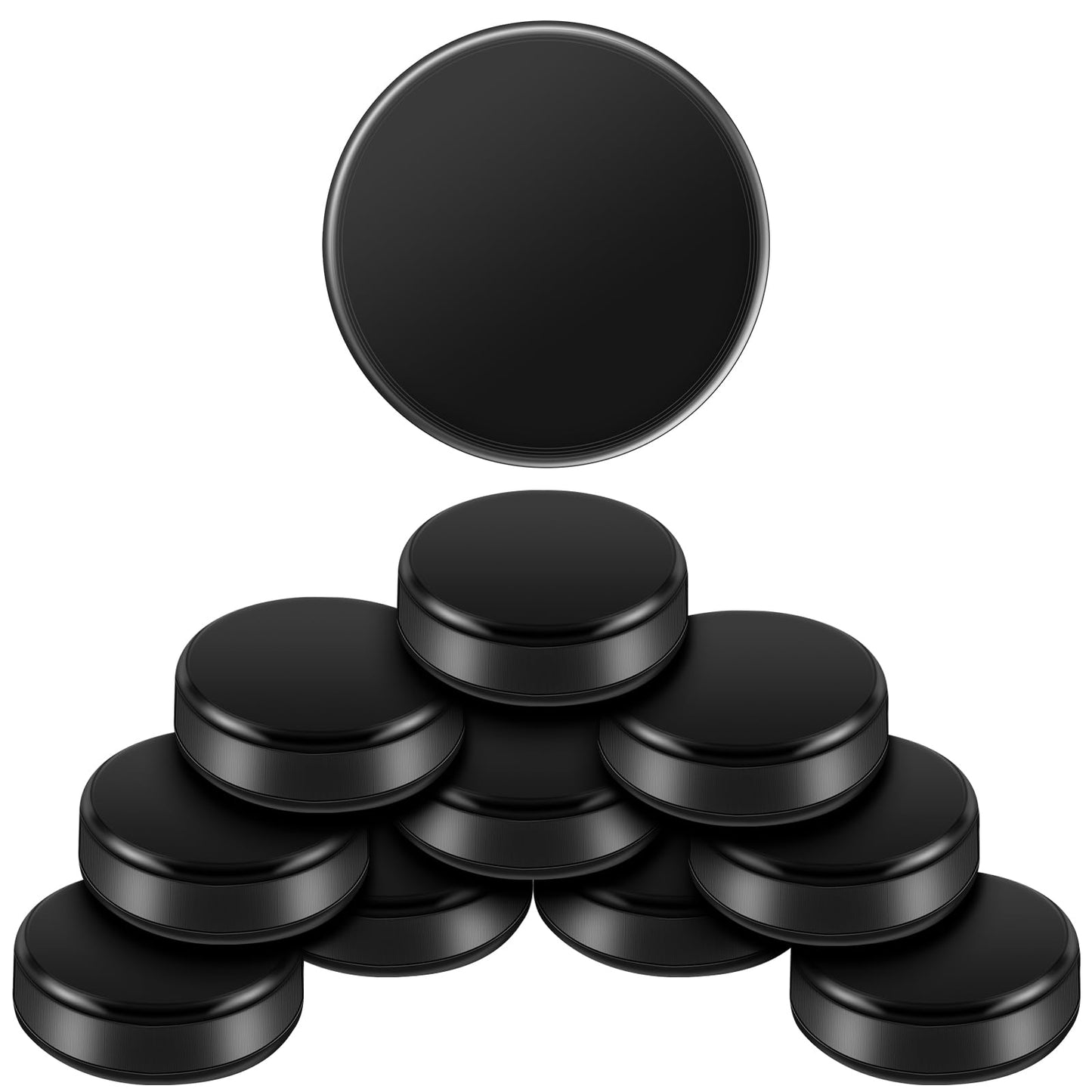 Liliful Mini Hockey Pucks 0.98 x 0.33 in – 10-Pack Tabletop Pucks