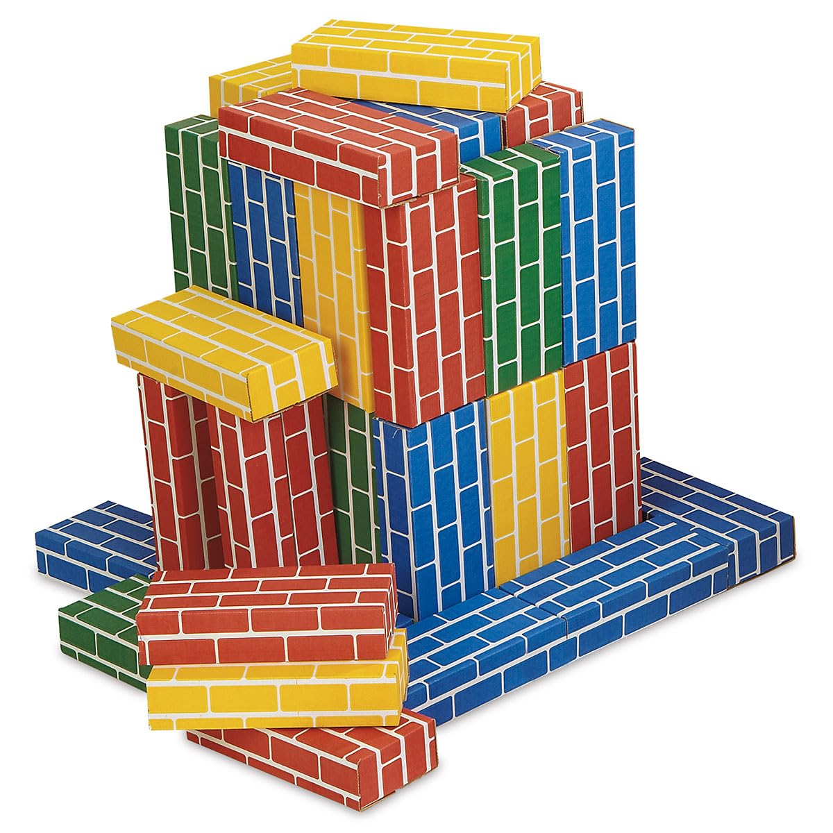 Lillian Vernon Primary Building Bricks – 24 Cardboard Blocks (9x4x2 in)