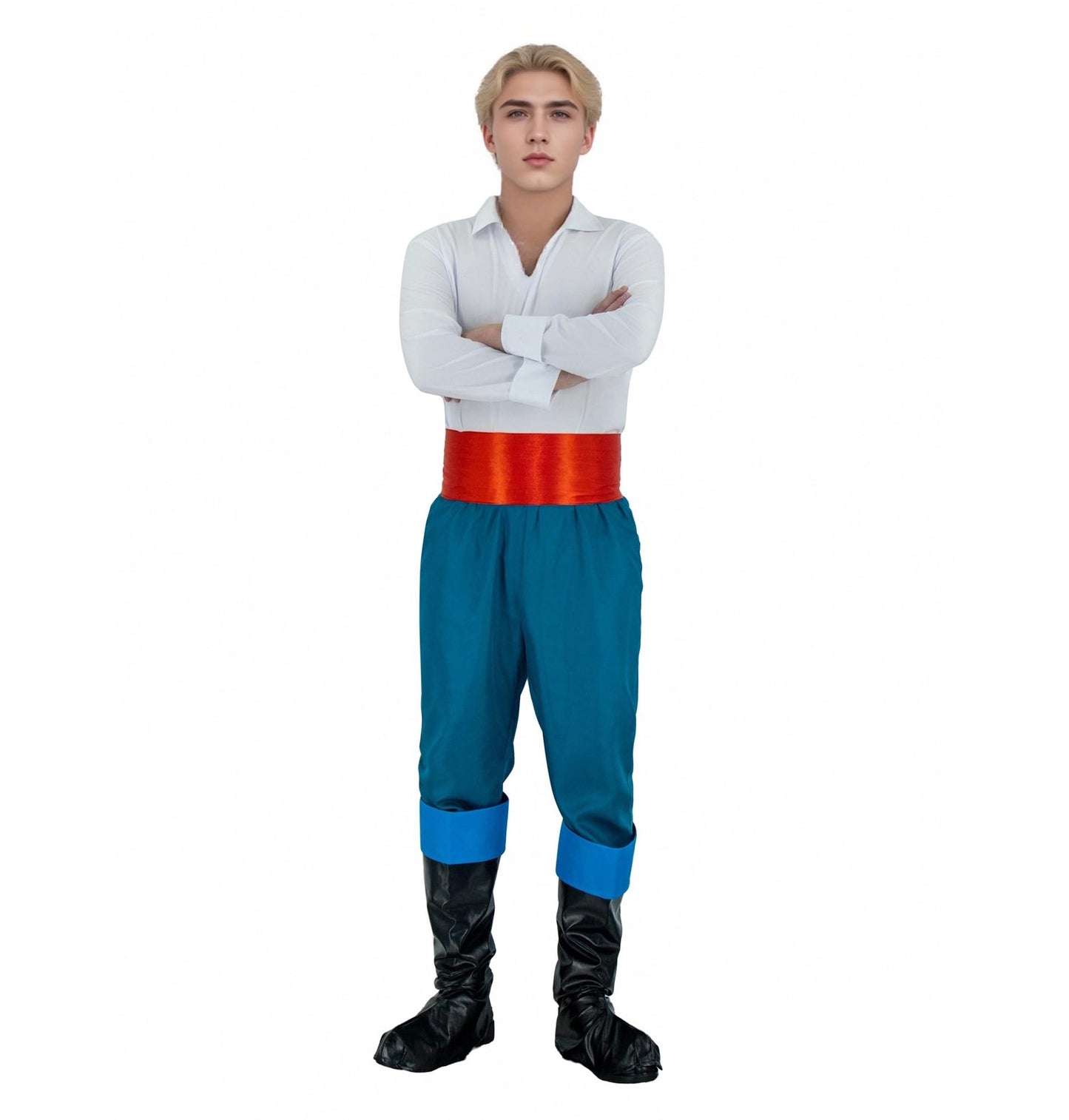 LILLIWEEN Prince Eric Costume for Men - Cosplay Halloween Outfit 2XL