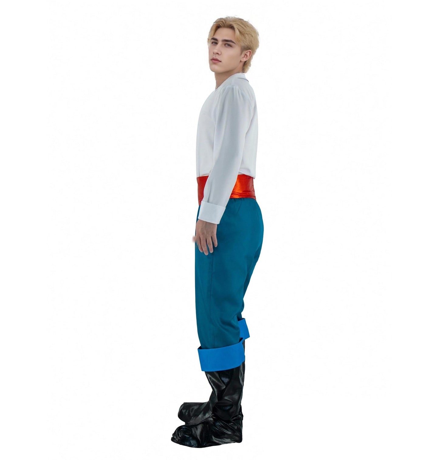 LILLIWEEN Prince Eric Costume for Men - Cosplay Halloween Outfit 2XL