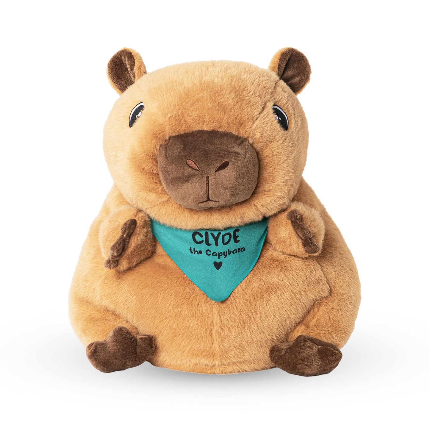 Lilly's Love 5lb Weighted Clyde the Capybara Plush | Sensory Calming Stuffed Animal, Machine Washable