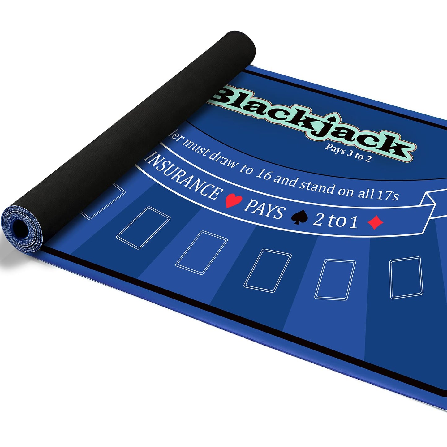 LILXIU 70x35-Inch Poker Mat – Non-Slip, Waterproof Tabletop for Home Game Nights