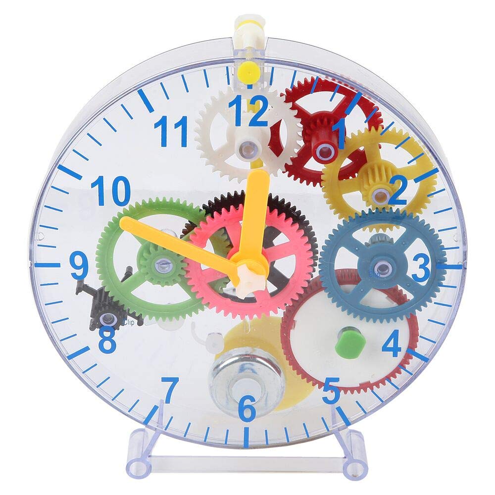 Lily's Home 31-Piece Puzzle Clock Kit – No Batteries Required & Learn How Clock Gears Work