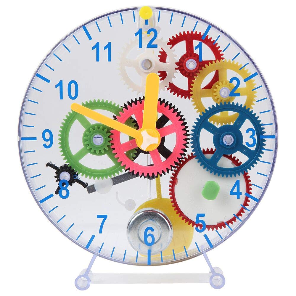 Lily's Home 31-Piece Puzzle Clock Kit – No Batteries Required & Learn How Clock Gears Work