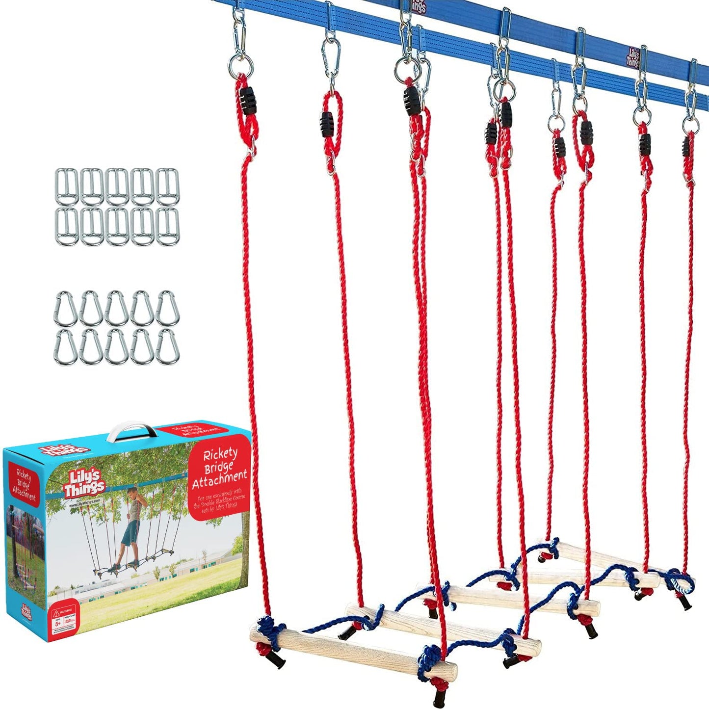 Rickety Bridge Attachment by Lily's Things — Exclusive for Double Slackline Course Sets