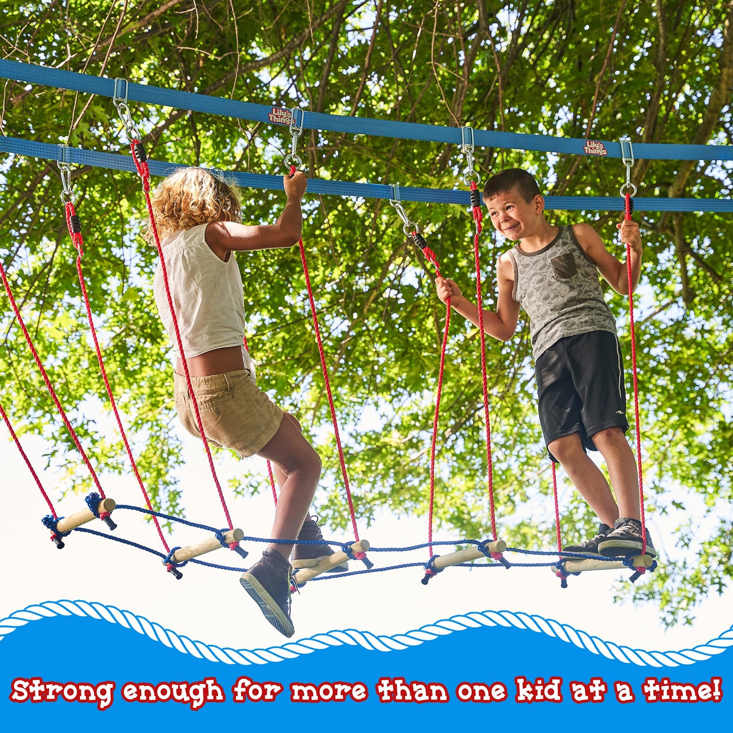 Rickety Bridge Attachment by Lily's Things — Exclusive for Double Slackline Course Sets
