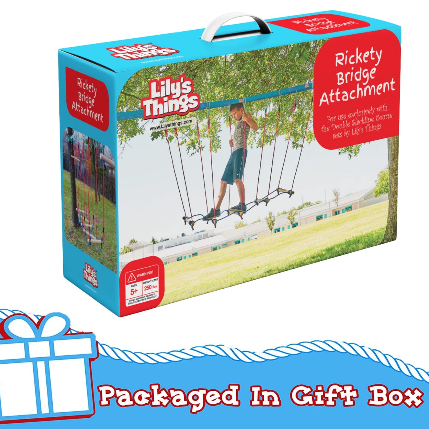 Rickety Bridge Attachment by Lily's Things — Exclusive for Double Slackline Course Sets
