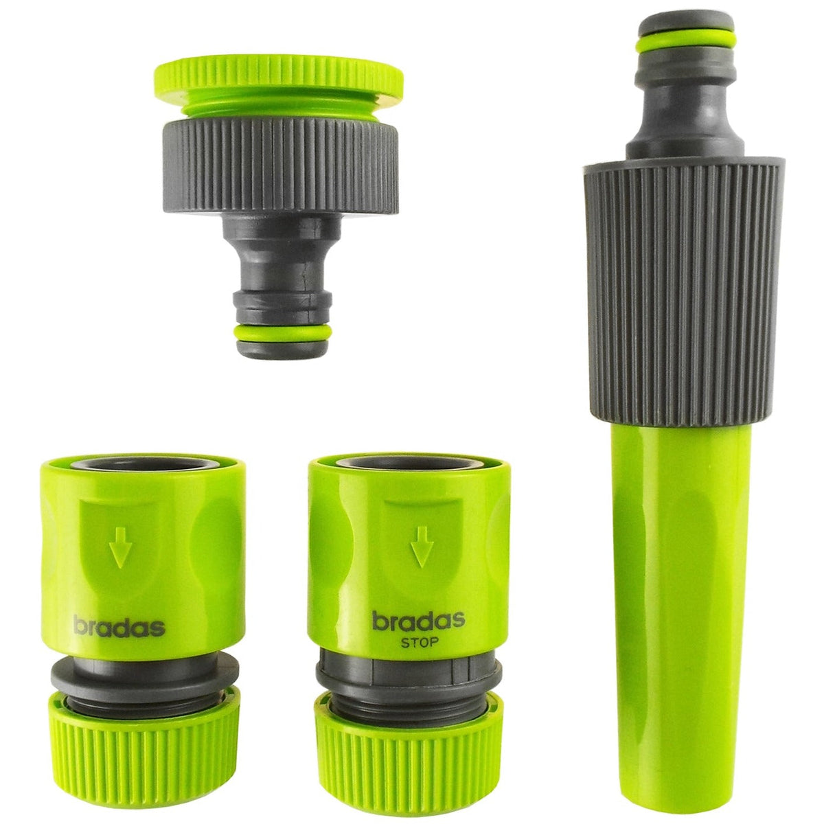 Hose Connectors Set With Nozzle Lime