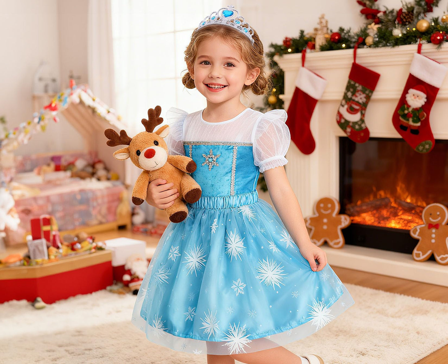 LIMIROLER Princess Dress Up Set – 18 Pcs Rainbow Costume Gift for Girls 3–6