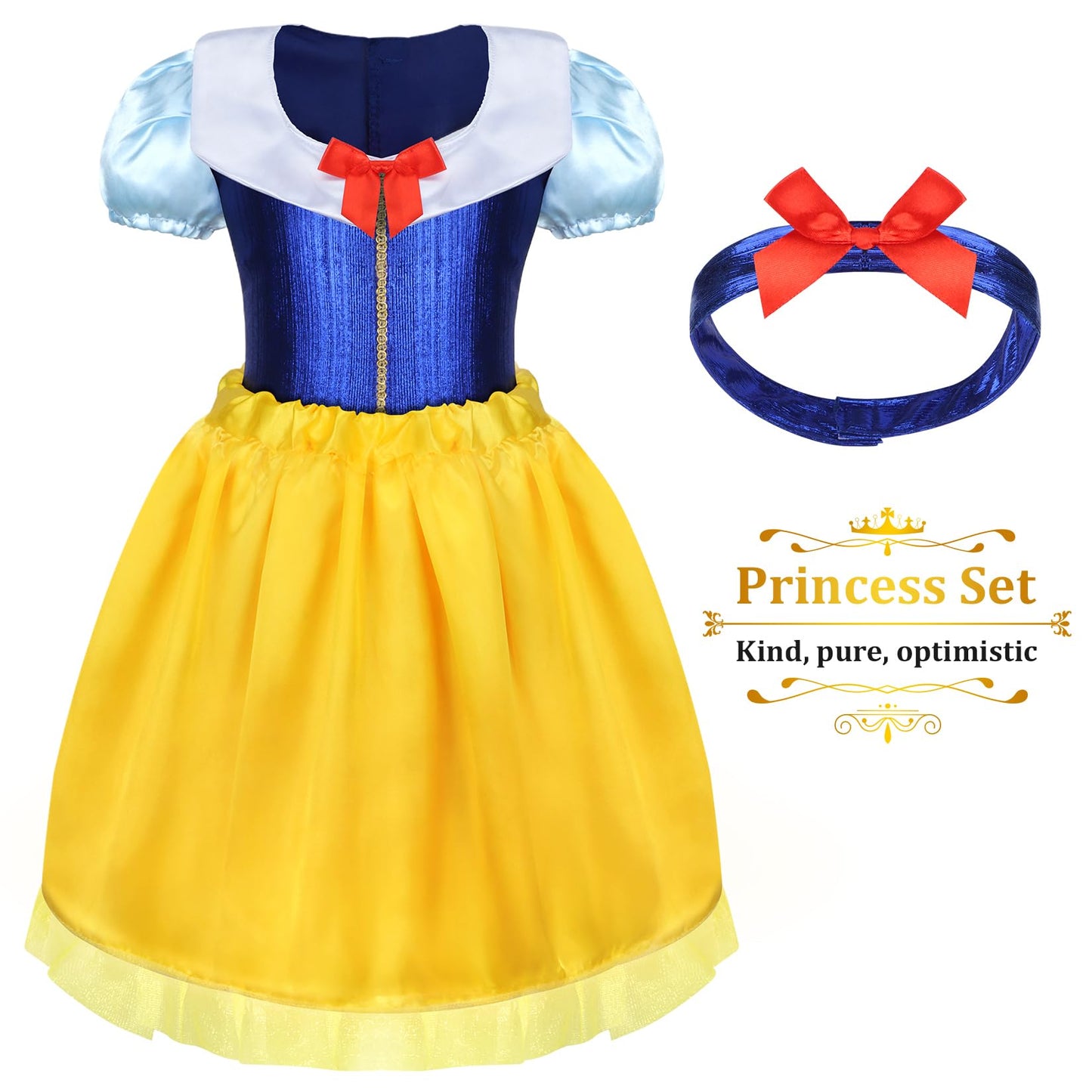 LIMIROLER 18 Pcs Princess Dress Up Set for Girls 3-6 | Role Play Costumes & Gift Box