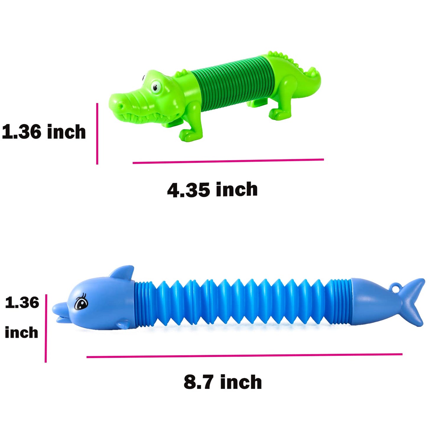 Limpskys Pop Tubes: Animal Fidget & Sensory Toys for Kids 3-8