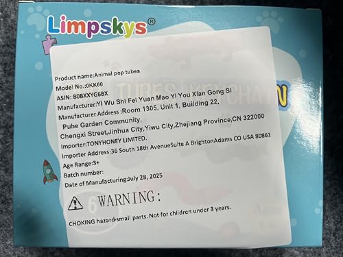 Limpskys Pop Tubes: Animal Fidget & Sensory Toys for Kids 3-8