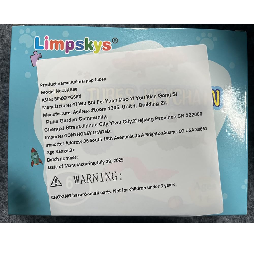 Limpskys Pop Tubes: Animal Fidget & Sensory Toys for Kids 3-8