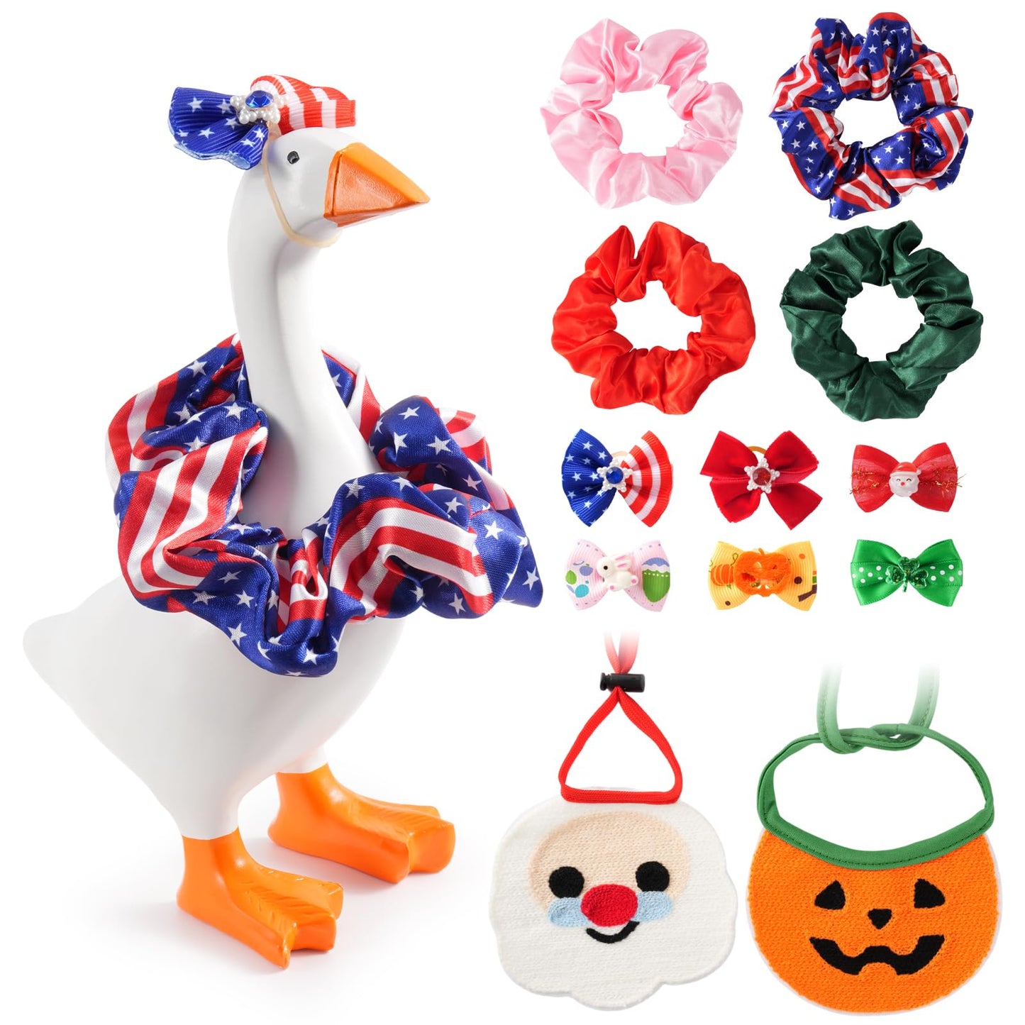 Linastu 6 Set 7inch Desk Goose Outfits | Dress-Up Accessories for Magnetic Desk Goose