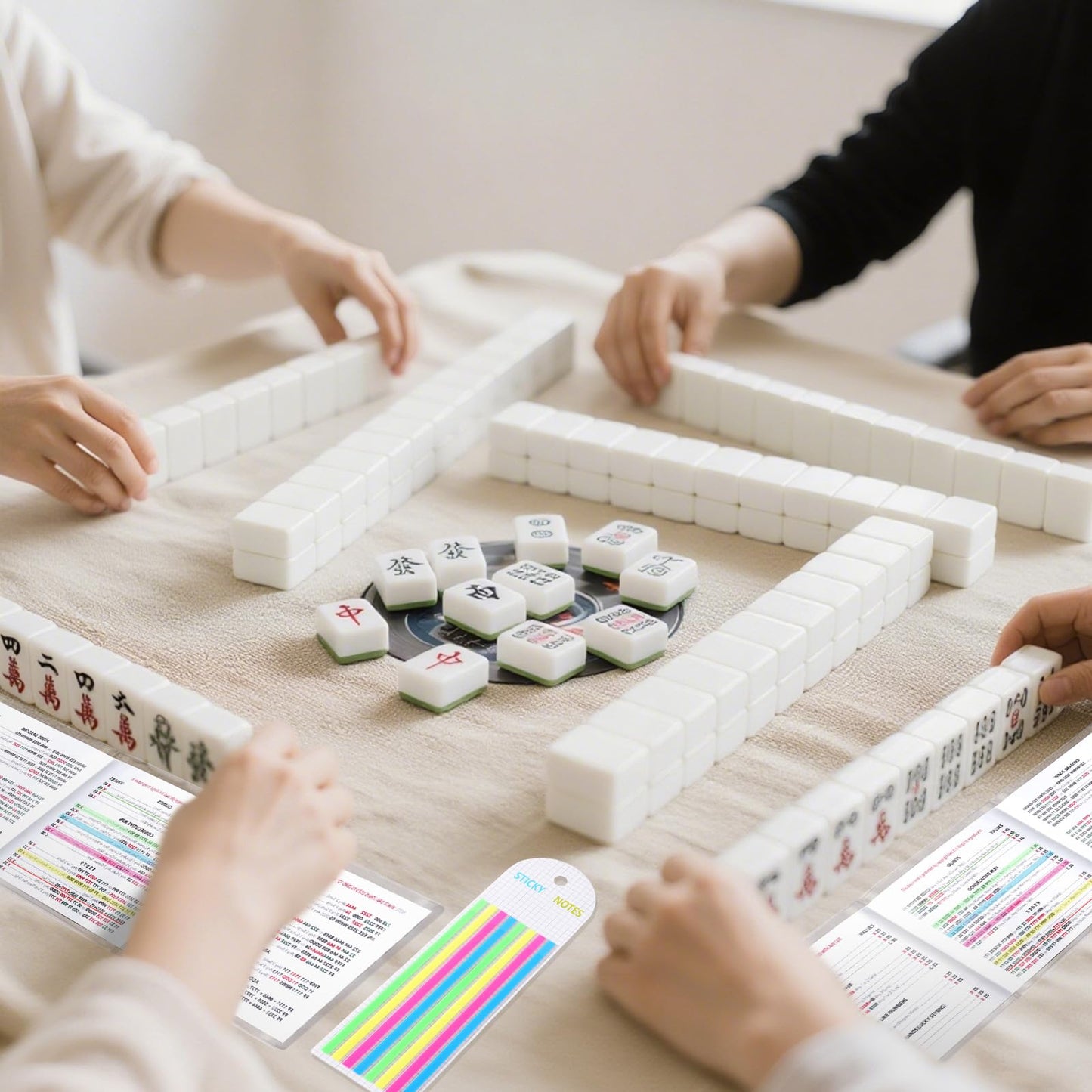 Linastu 320-Pack Mahjong Line Highlighter Tape — Reusable, No-Residue Card Markers