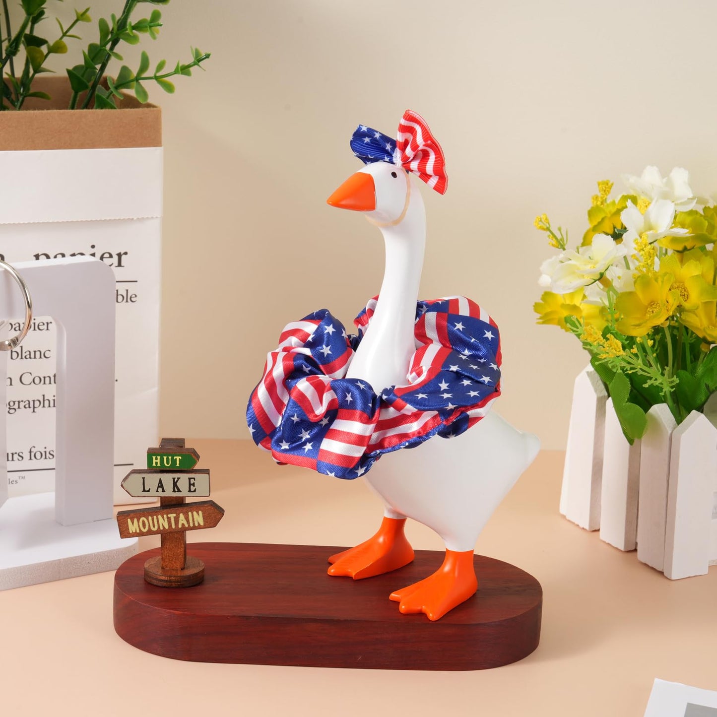 Linastu 6 Set 7inch Desk Goose Outfits | Dress-Up Accessories for Magnetic Desk Goose