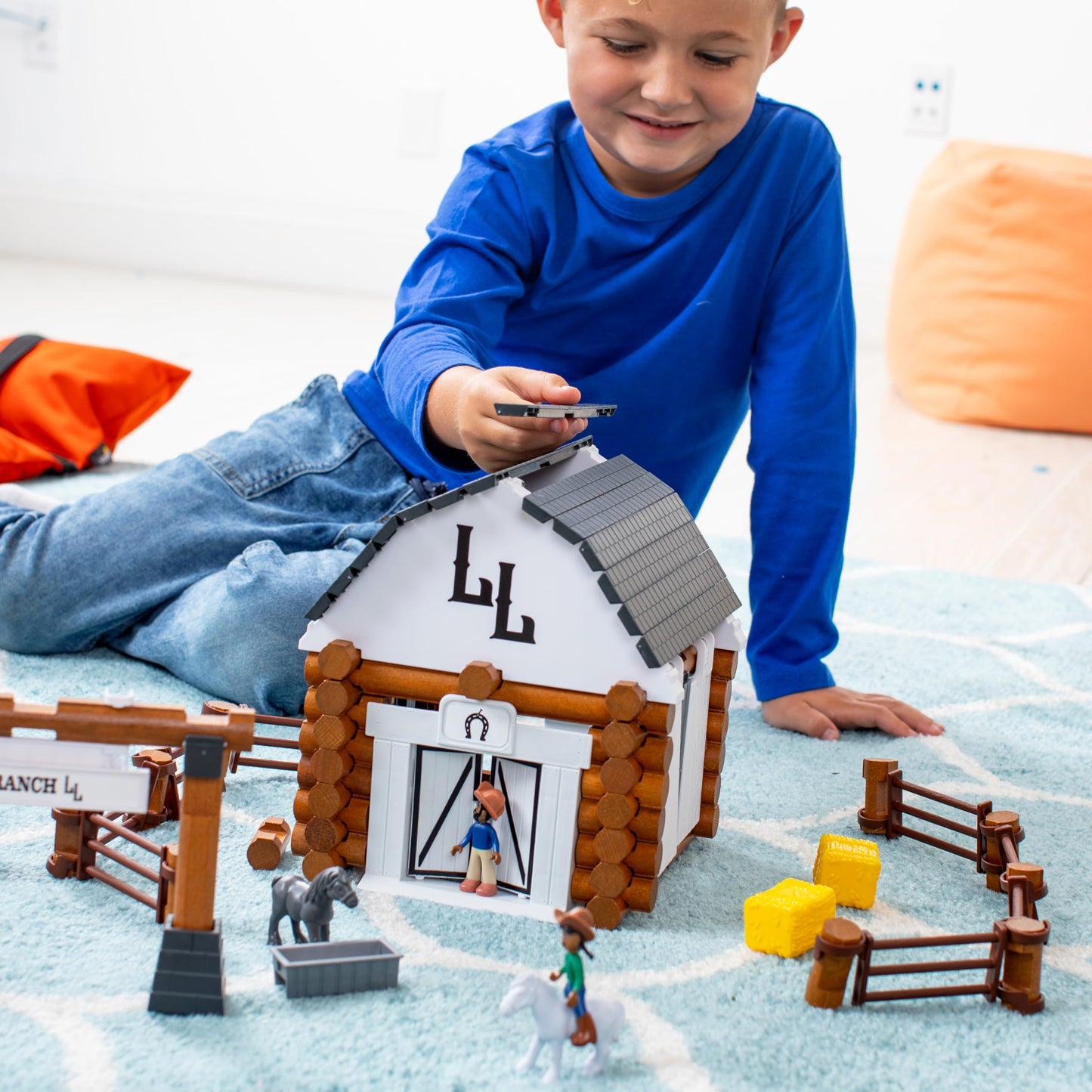 Lincoln Logs Big Sky Ranch Building Set - Real Wood Construction