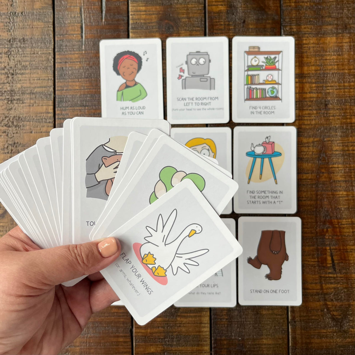 Mindful Grounding Card Deck – Trauma-Sensitive Mindfulness for Therapists & Educators | Lindsay Braman Studios