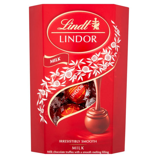 Lindt Lindor Milk Chocolate Truffles Box, 200g