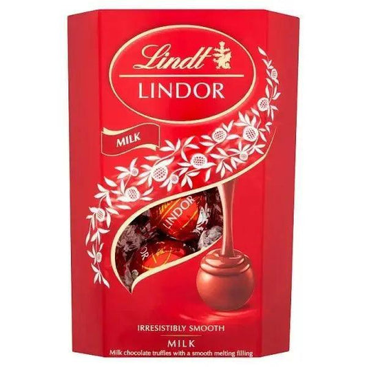 Lindt Lindor Milk Chocolate Truffles Box 200g (Case of 8)