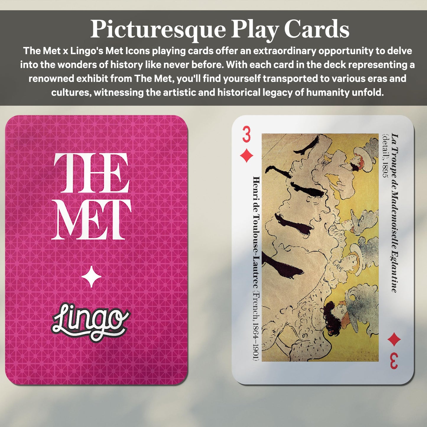 Lingo Met Icons Playing Cards - The Met x Discover Art & Play (52 Icons)