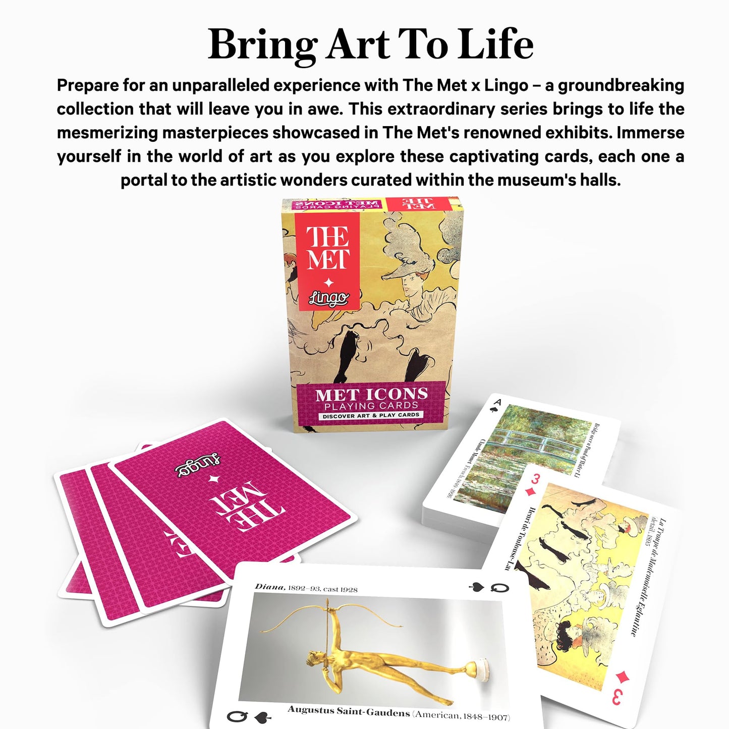 Lingo Met Icons Playing Cards - The Met x Discover Art & Play (52 Icons)