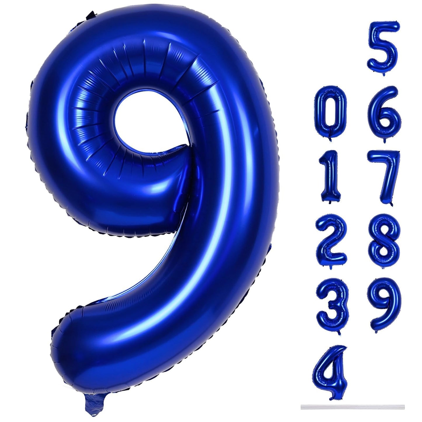 Lingqiang 40 Inch Navy Blue Foil Number 9 Balloon | Giant 9th Birthday Party Decor