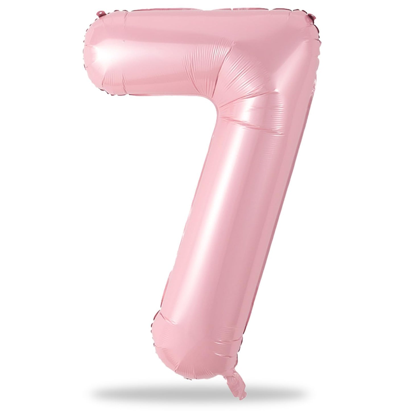 Lingqiang 40'' Light Pink Number 7 Foil Balloon – Giant 7th Birthday Decor