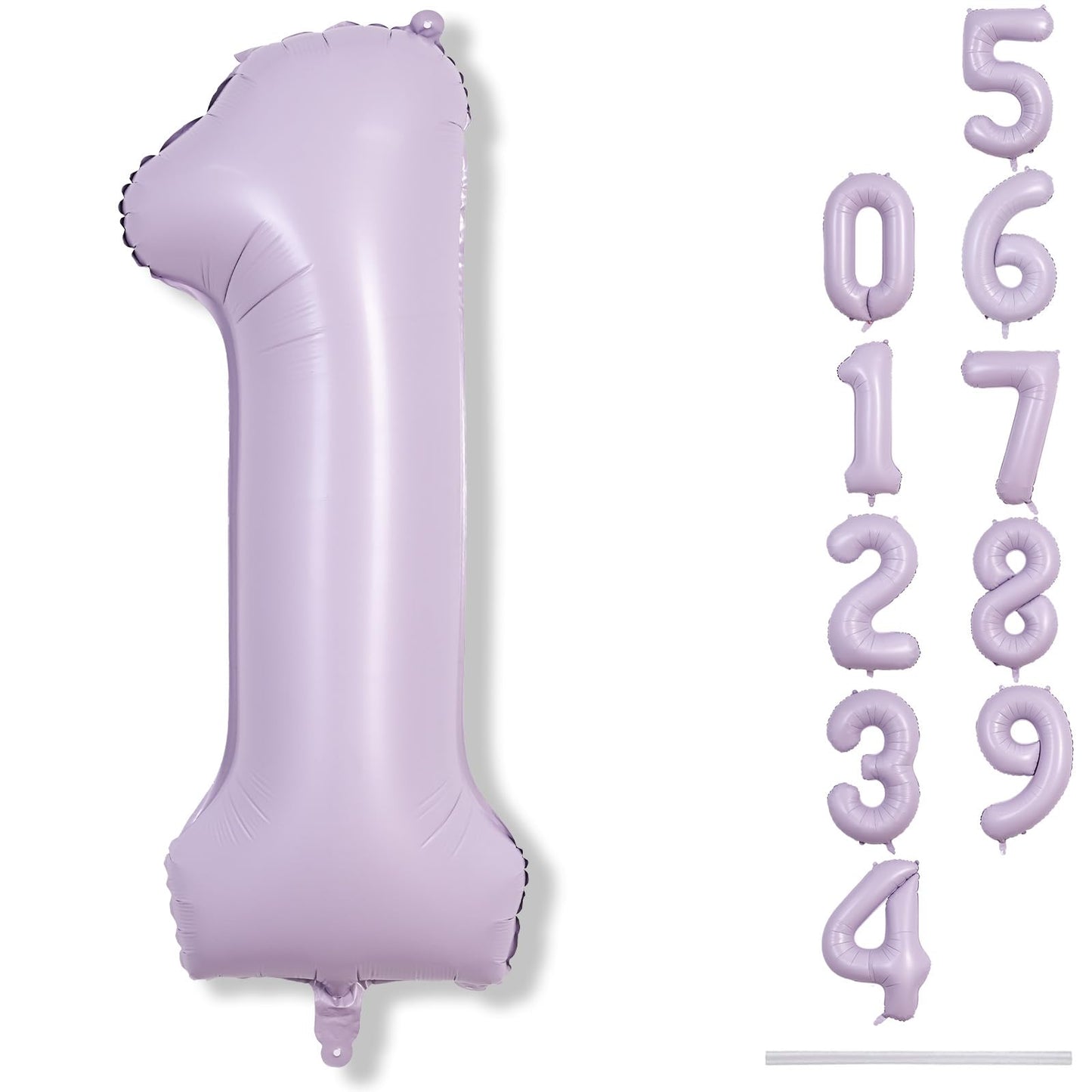 Lingqiang 40 Inch Light Purple Number 1 Balloon – Large Foil Birthday & Event Decor
