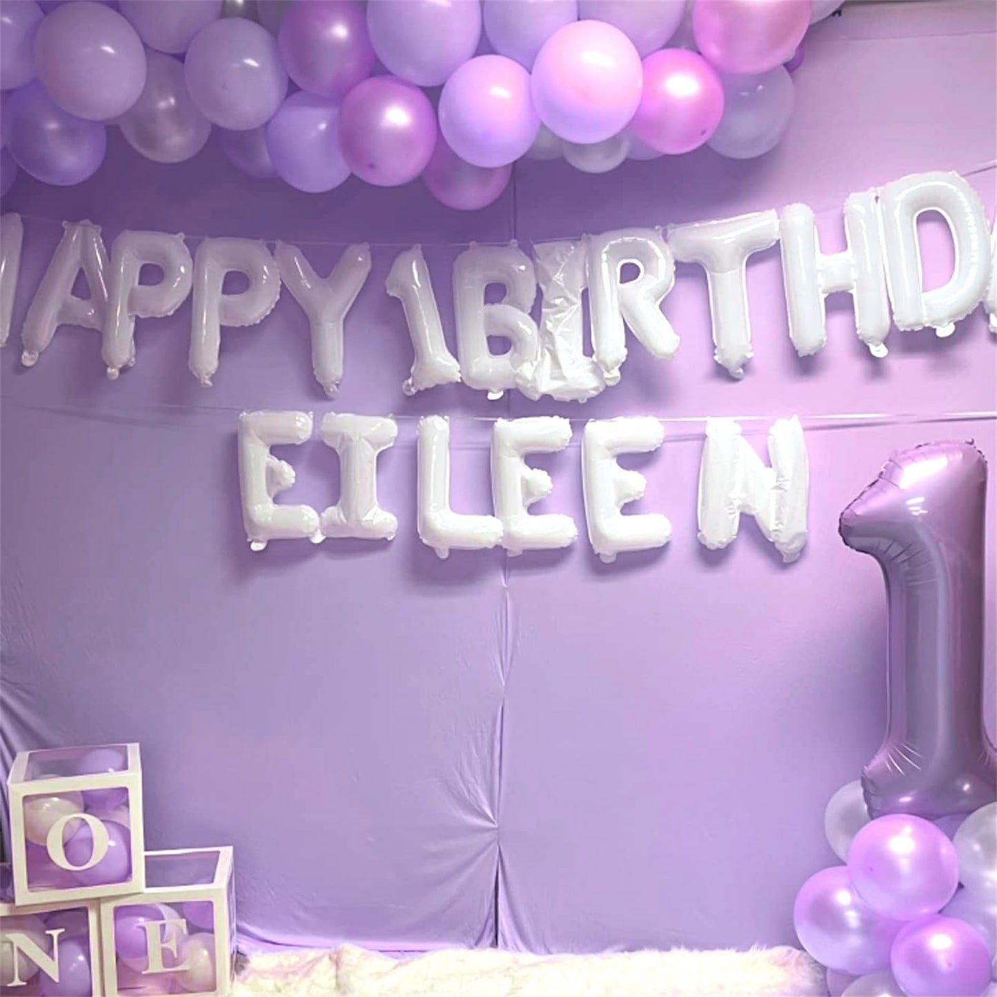 Lingqiang 40 Inch Light Purple Number 1 Balloon – Large Foil Birthday & Event Decor