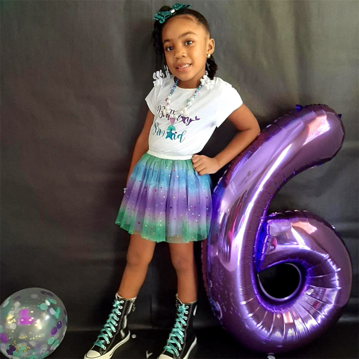Lingqiang Large 40in Purple Number 10 Foil Balloons Kit – Self-Inflating with Confetti Balloons for 10th Birthday & Anniversary