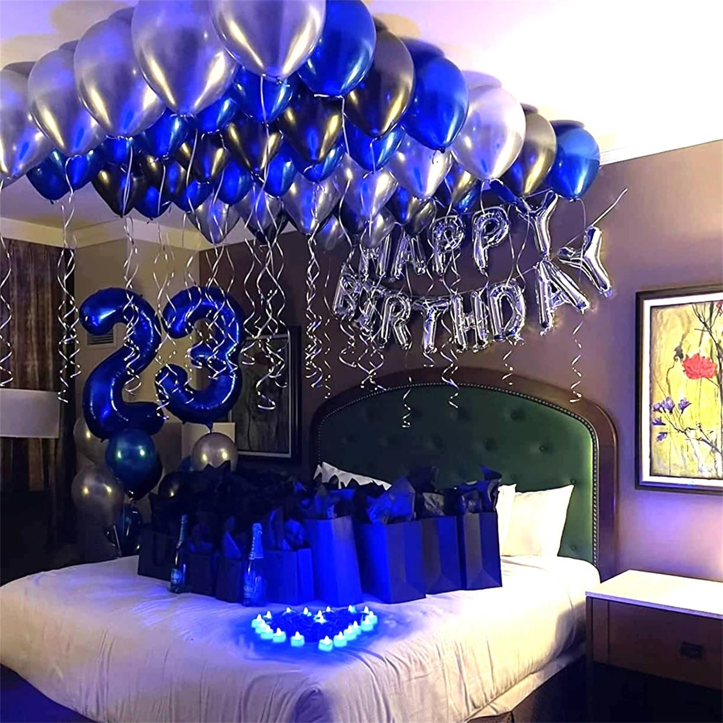 Lingqiang 40-Inch Navy Blue Number Foil Balloon 2 – Giant Birthday & Event Decor