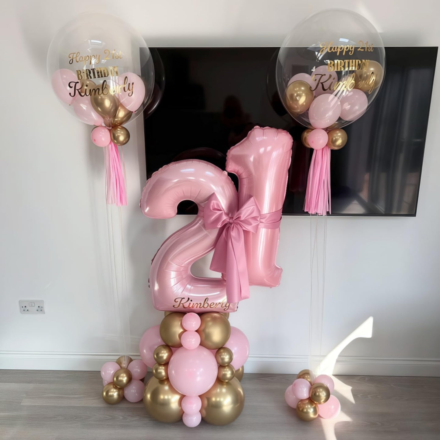 Lingqiang Large Light Pink 40-Inch Foil 17 Balloon Set – Self-Inflating Number 1 & 7 for 17th Birthday Decor