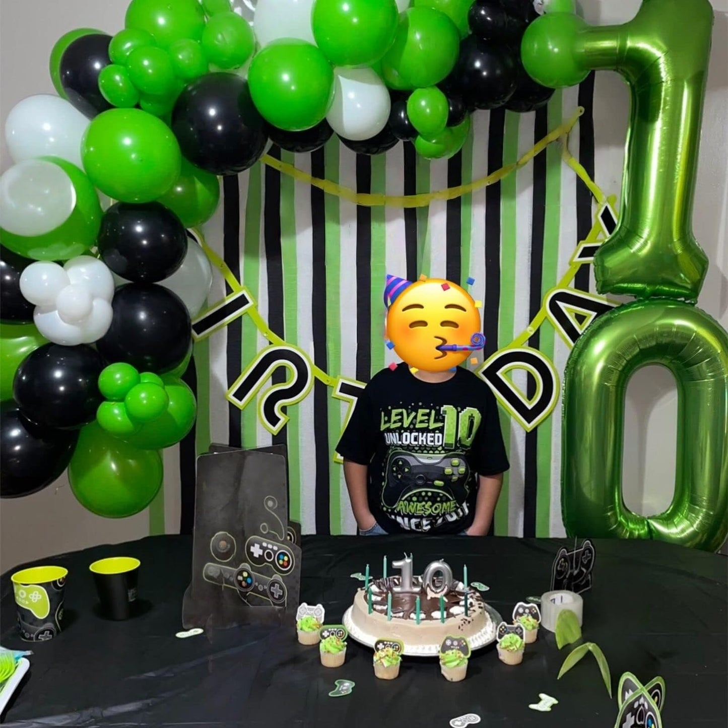 Lingqiang 40 Inch Green Number 1 Balloon – Giant 1st Birthday Foil Balloon