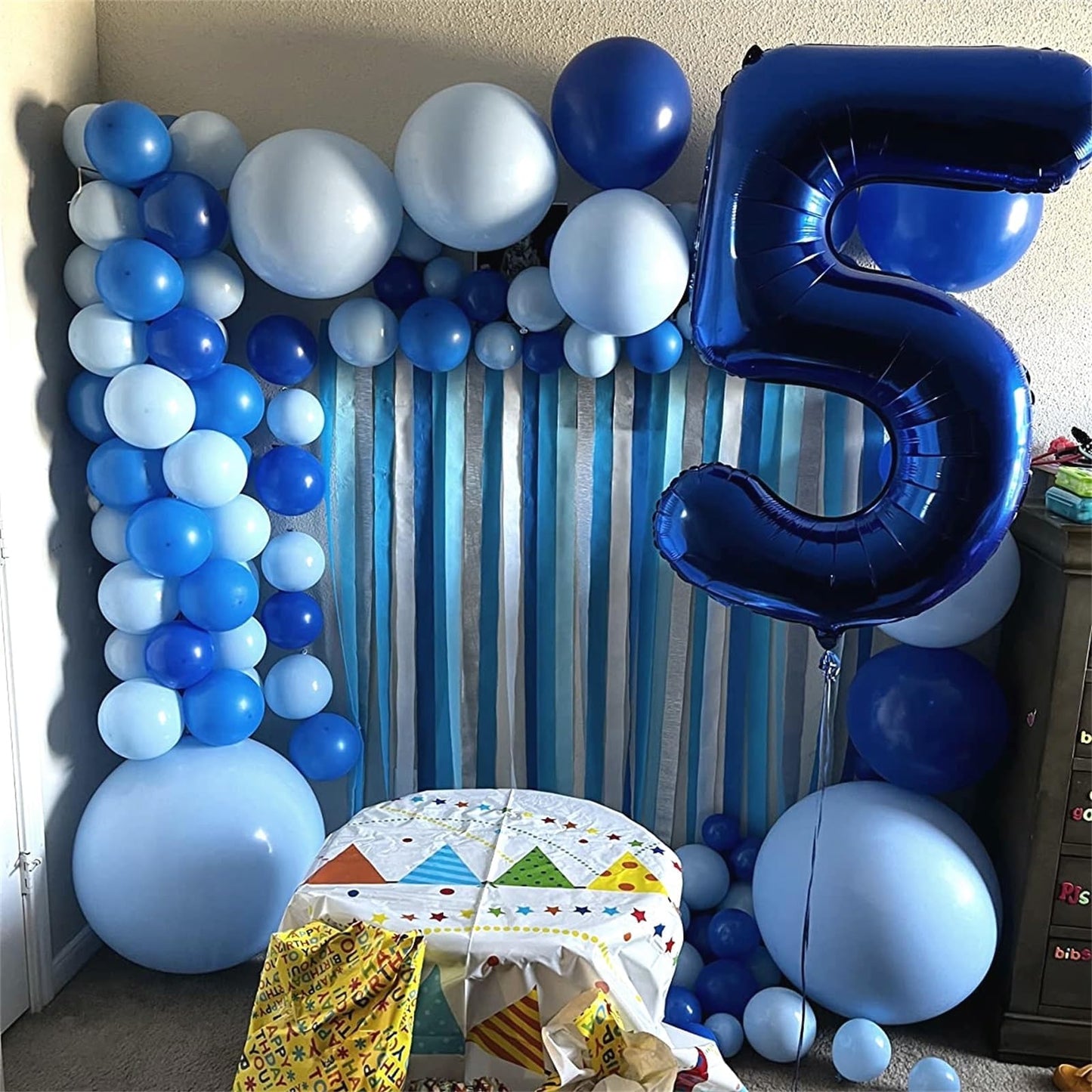 Lingqiang 40-Inch Navy Blue Number Foil Balloon 2 – Giant Birthday & Event Decor