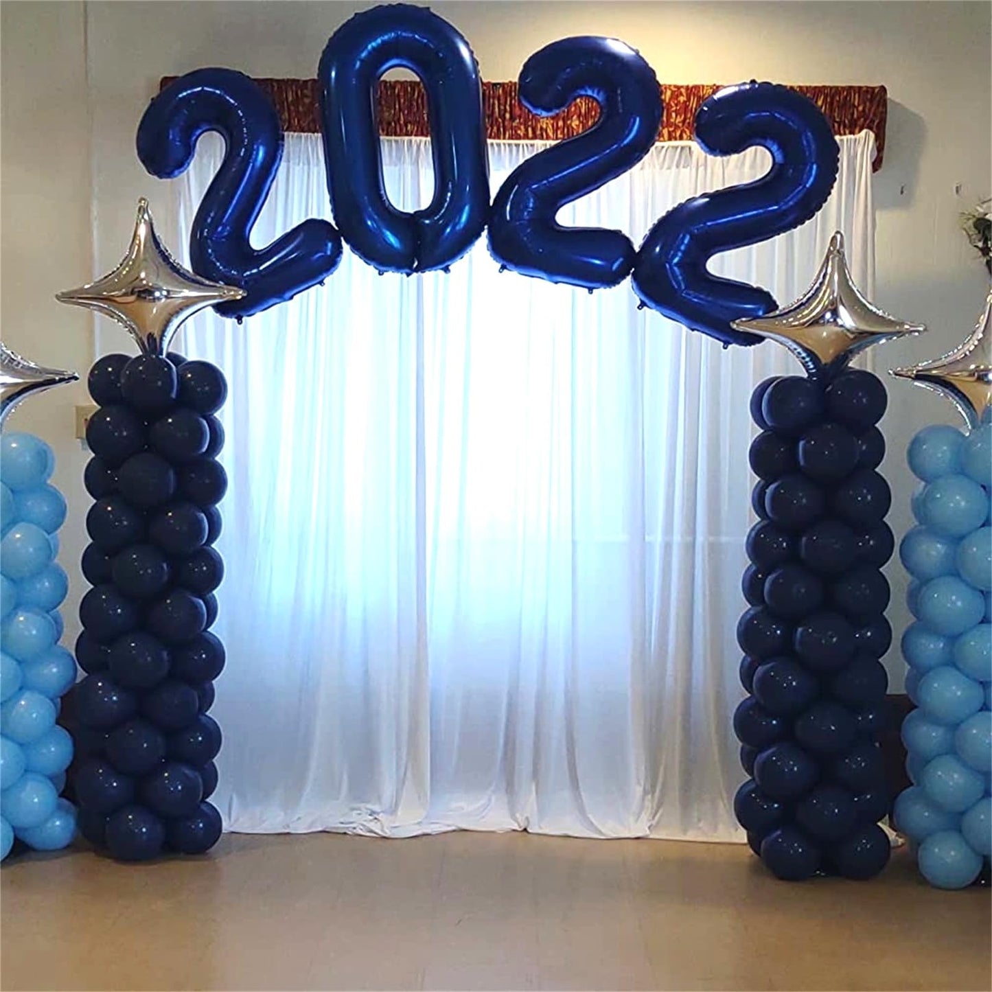 Lingqiang 40-Inch Navy Blue Number Foil Balloon 2 – Giant Birthday & Event Decor