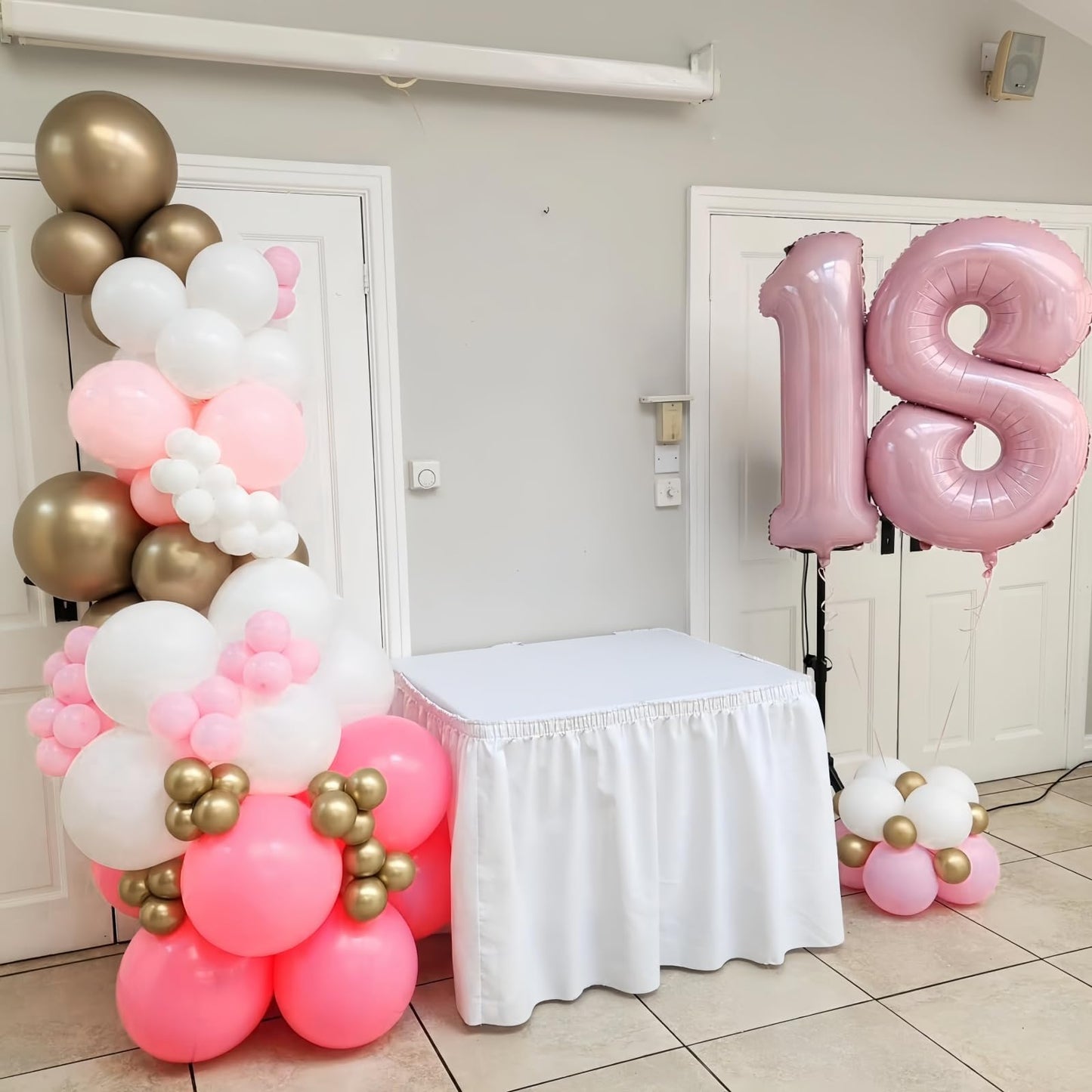 Lingqiang Pastel Pink 40-Inch Foil Number 8 Balloon – Giant Birthday & Celebration Digit