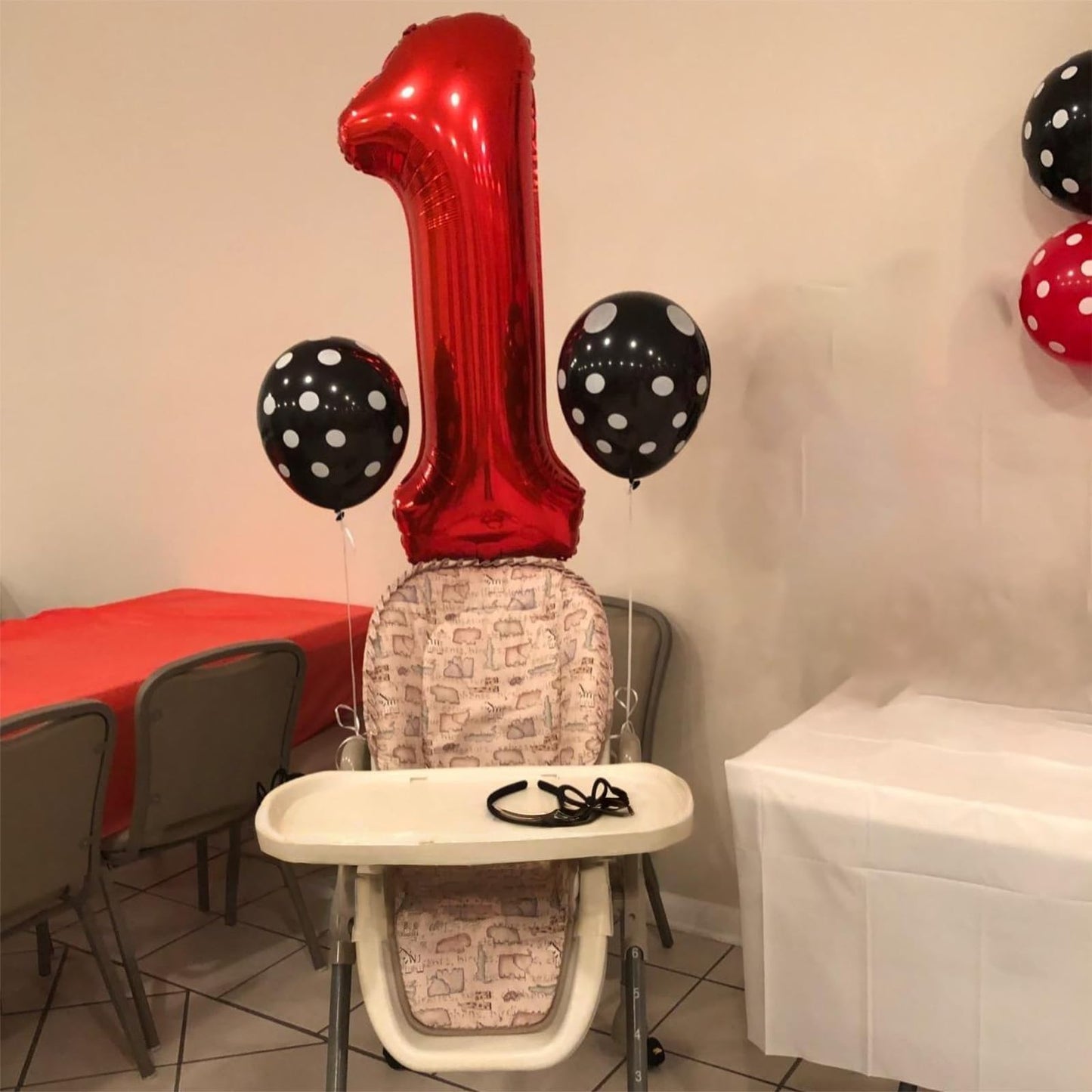 Lingqiang Red Number 3 Balloon – 40-Inch Foil Mylar Helium Balloon for Birthday & Anniversary Celebrations