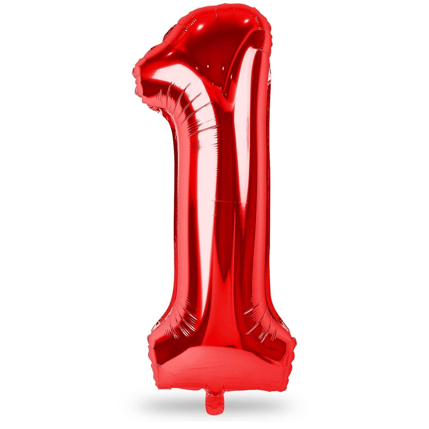 Lingqiang Red Number 1 Balloon – 40-Inch Large Foil Numeral 1 Balloon for Birthday & Event Decor
