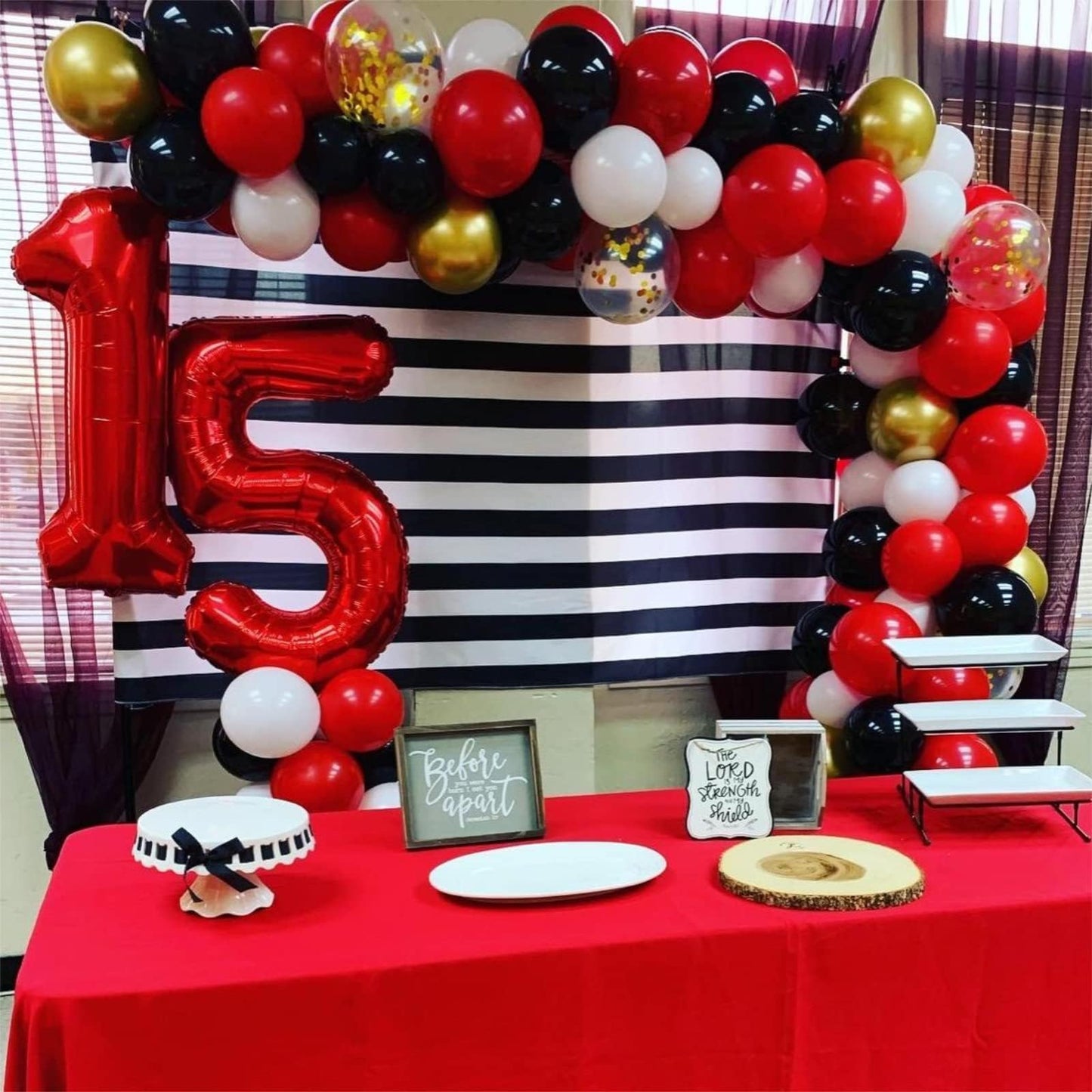 Lingqiang Red Number 3 Balloon – 40-Inch Foil Mylar Helium Balloon for Birthday & Anniversary Celebrations