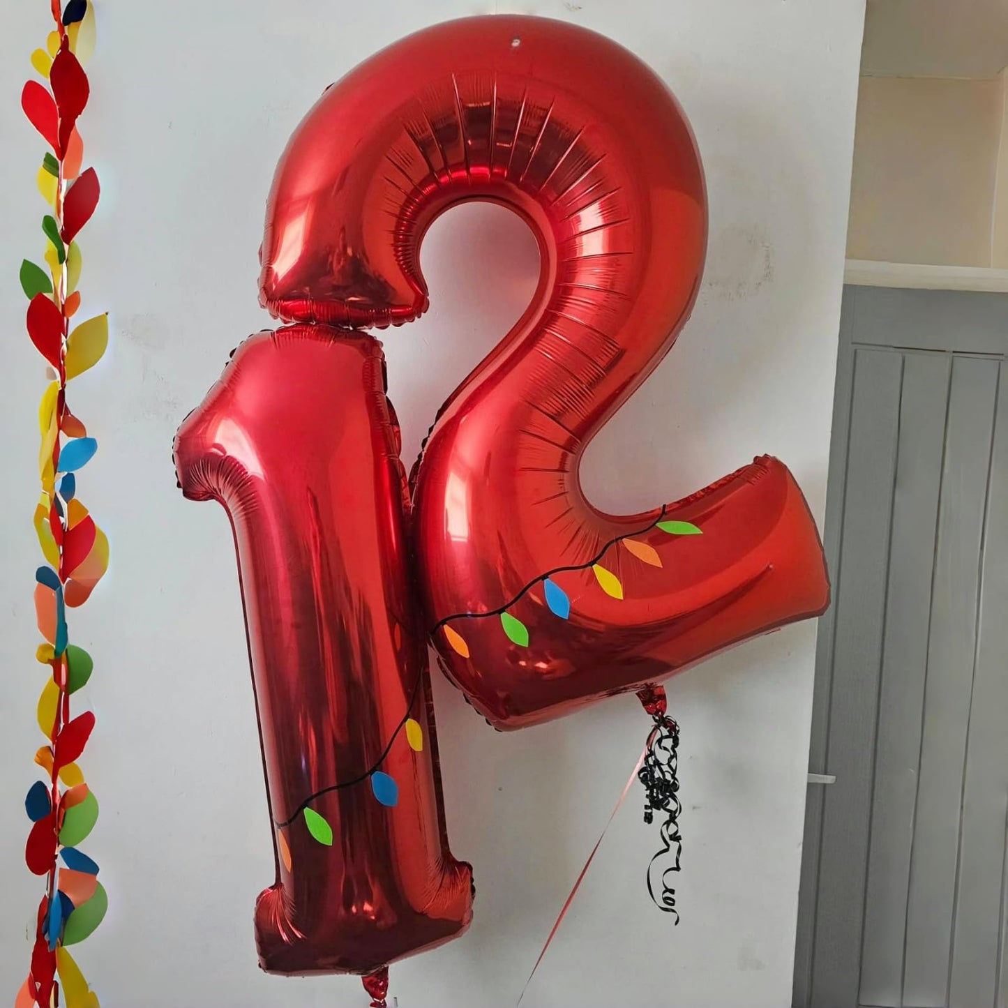 Lingqiang Red 2 Balloon — 40-Inch Giant Foil Number for 2nd Birthday, Anniversary, and Party Decor
