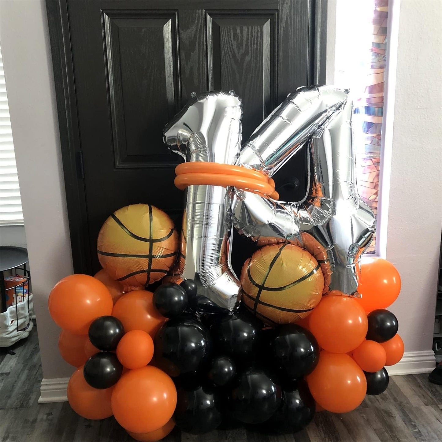 Lingqiang Silver 4 Number Balloon – 40in Foil Birthday & Anniversary Decoration