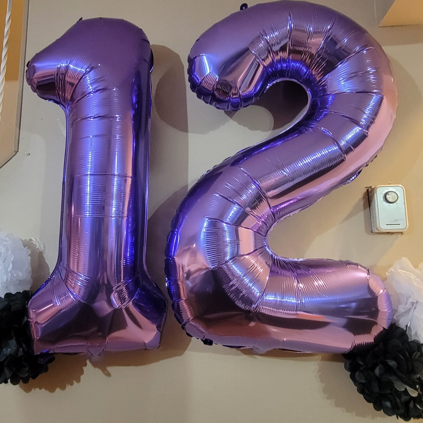 Lingqiang Large 40in Purple Number 10 Foil Balloons Kit – Self-Inflating with Confetti Balloons for 10th Birthday & Anniversary