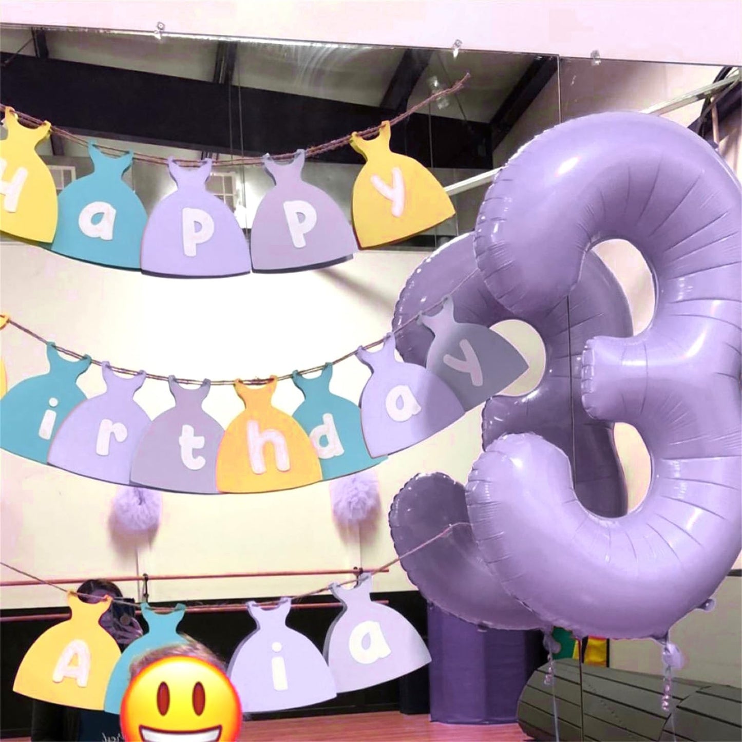 Lingqiang Light Purple 40in Number 2 Foil Balloon – Giant Lilac Birthday & Event Decor