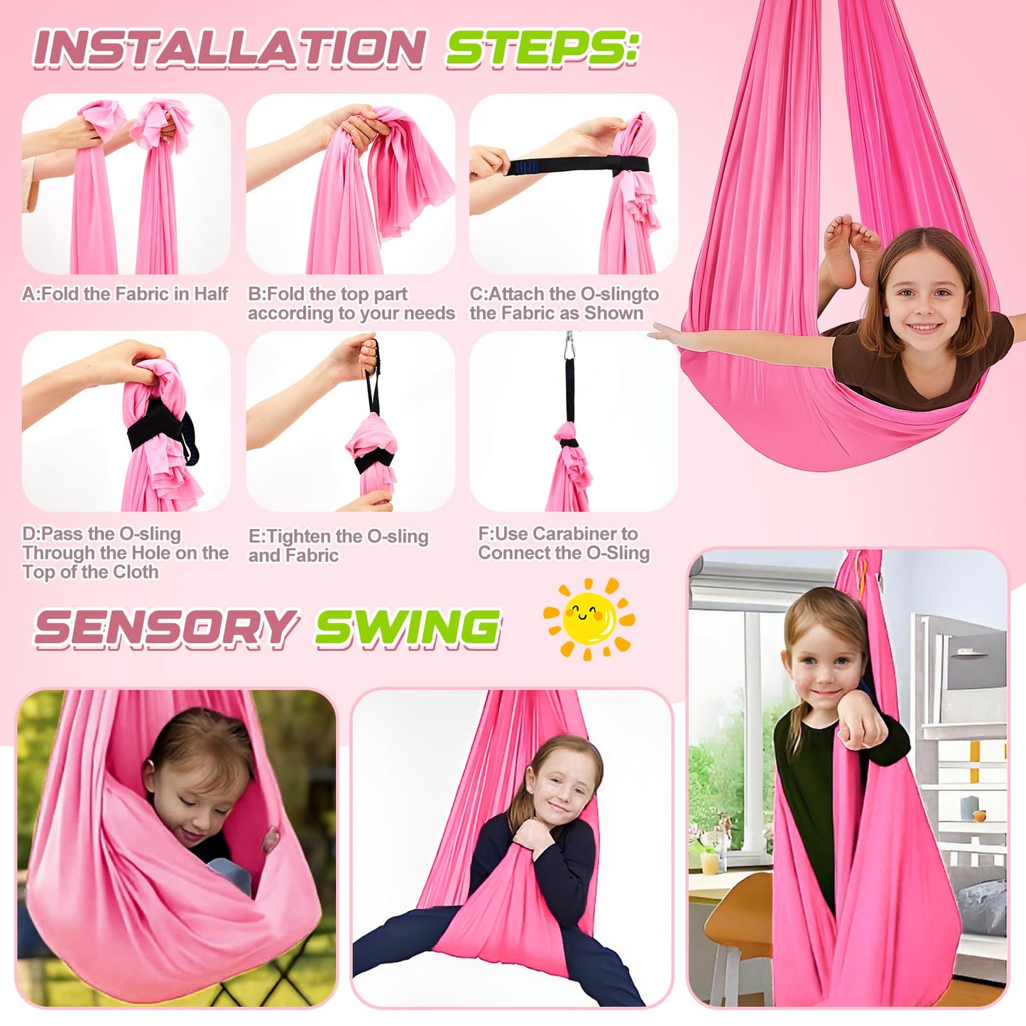 Lingvee Swing Stand Frame with Sensory Pod Chair & Swings – Heavy-Duty Indoor/Outdoor Set